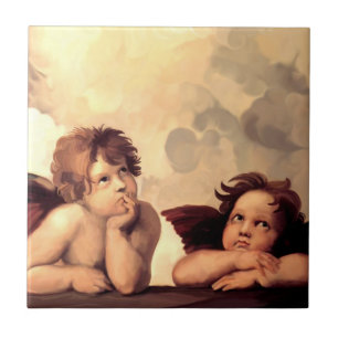 Querubins Raffaelo Sanzio de Sistine Madonna