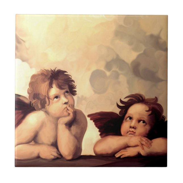 Querubins Raffaelo Sanzio de Sistine Madonna (Frente)