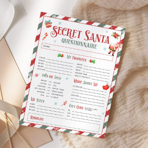 Questionário de Troca de Presentes de Natal do Pap