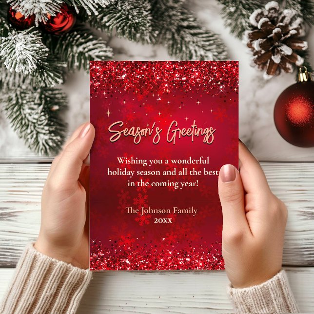 Quic elegante flocos de neve vermelhos Natal ano n (Criador carregado)