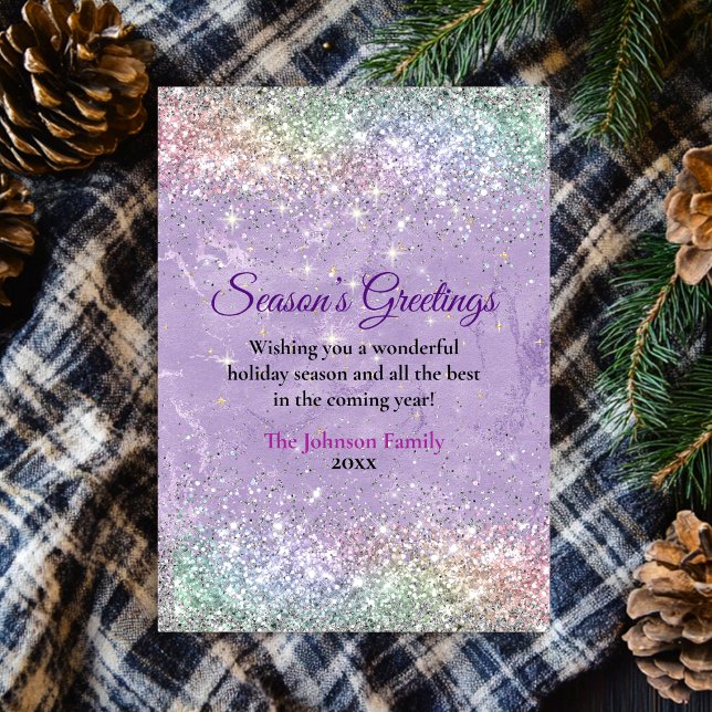 Quic lilac roxo faux gliter Natal ano novo (Criador carregado)