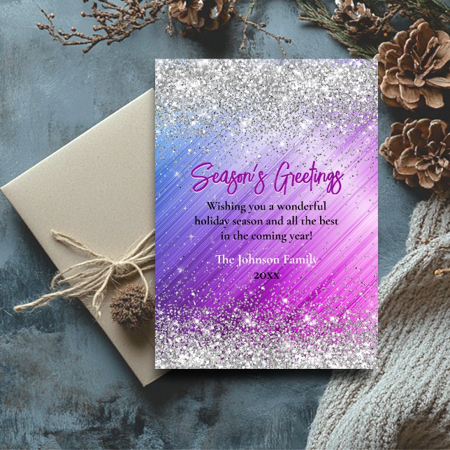 Quic roxo falso prata reluzente Natal (Criador carregado)