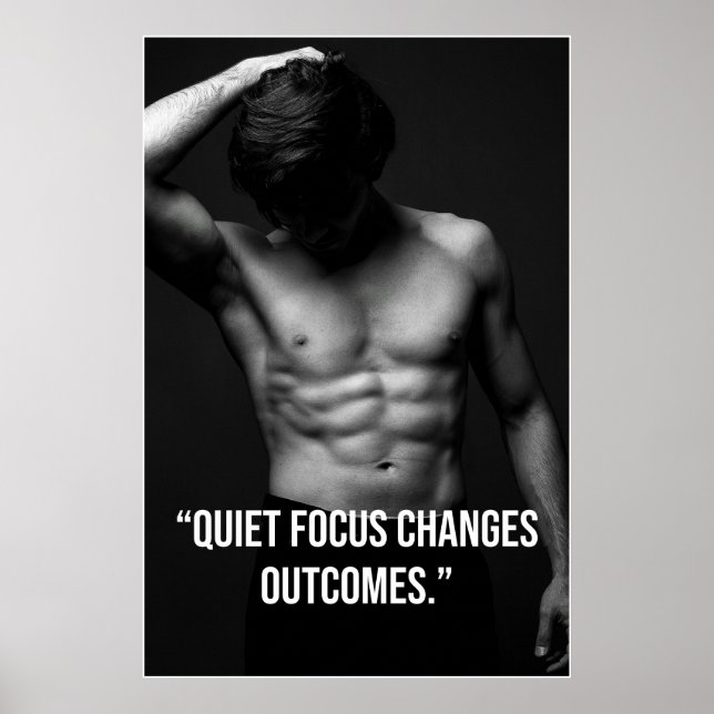 Quiet Focus Changes Outcomes – Quote Poster (Frente)