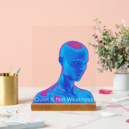 Quietude Não É Fraqueza - Camiseta de Arte de Mind