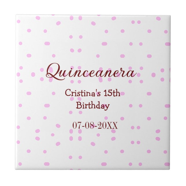 Quinceanera anos 15 de aniversário adicione nome p (Frente)