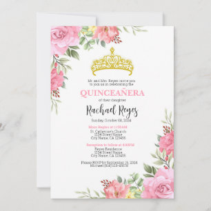 Quinceañera Birthday Convite Modelo