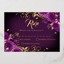 Quinceanera Dourada Rastreio Dourado Roxo Rosa