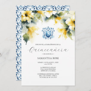 Quinceanera Floral Amarela