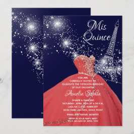 Quinceañera Gown Torre Eiffel Convites