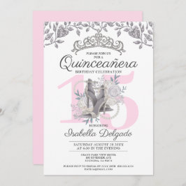Quinceanera Princess 15 Birthday Convite