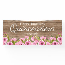 Quinceañera Rosas Poppies Rústicas