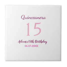 Quinceanera simples 15 de aniversário de fada rosa