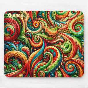 QUINCY ~ Padrão de Aniversário Selvagem ~ Mousepad