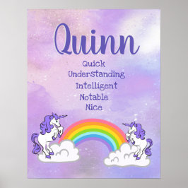 Quinn Name Poster