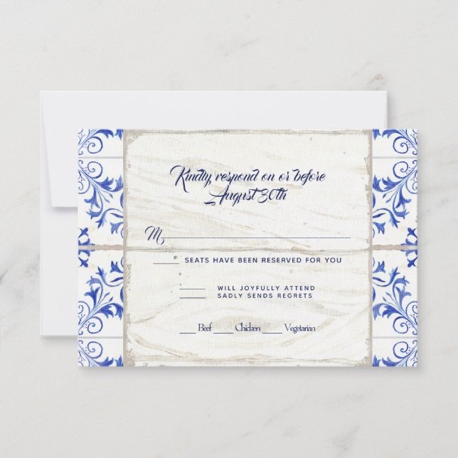 Quinta da RSVP Lapis Azul Branco Madeira Rústica (Frente)