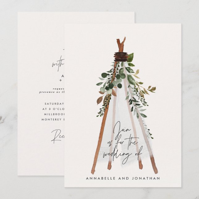 Quintal de peão botânico moderno (Frente/Verso)