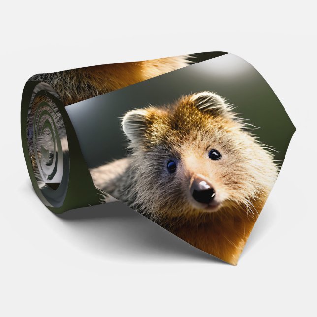 Quintin The Ginger Quokka, Gravata De Pescoço (Rolled)