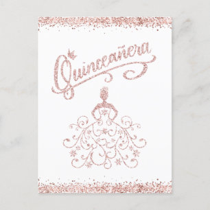 Quinto-Coca-Cola Cinza Rosa Quinceañera 15 Convite