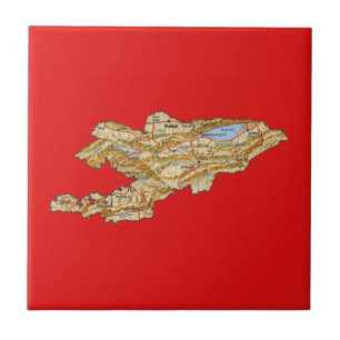 Quirguistão traça o azulejo