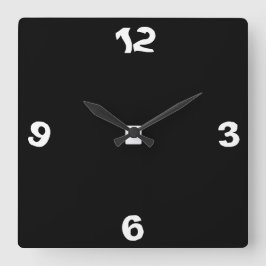 Quirky Black and White> Relógio de Parede