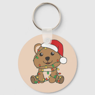 Quokka Christmas Winter Animais Quokkas Chaveiro