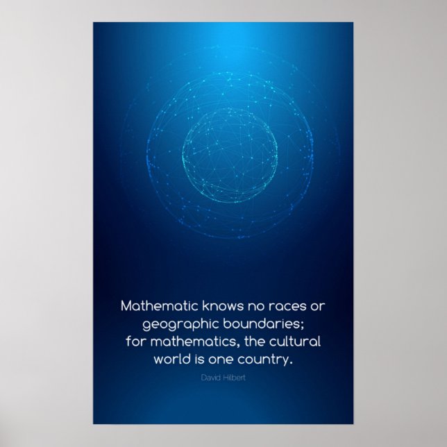 Quote by David Hilbert - Math Posters (Frente)