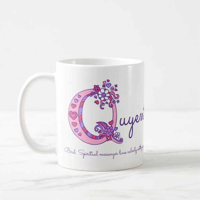 Quyen ou Q nome inicial que significa caneca de ar (Esquerda)