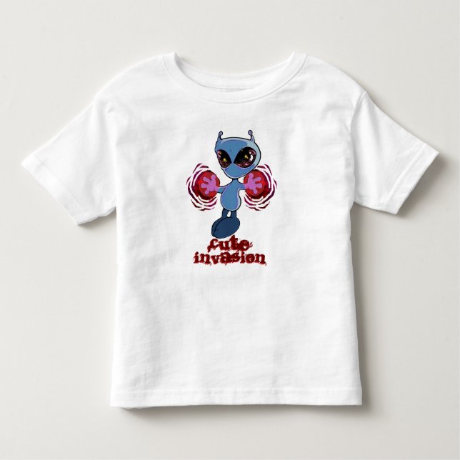 Qwiby: Bela Camiseta Toddler da Invasão (Frente)