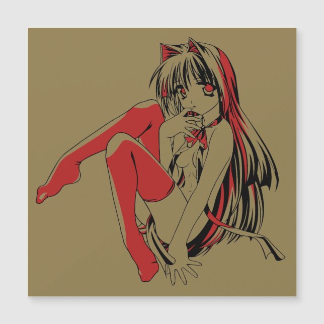 R & B Manga, Neko Catgirl Furry Loli Anime (Frente)