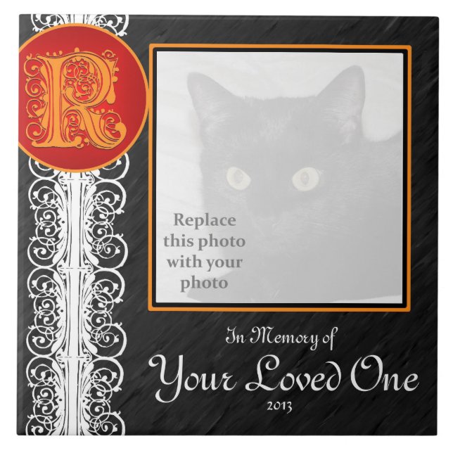 R Monograma "Em memória do seu Azulejo querido" (Frente)