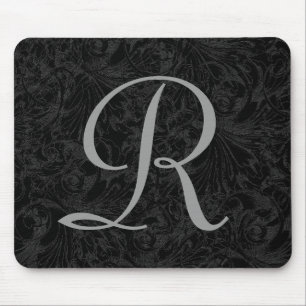 R: Monograma R Elegante Mousepad - Letra inicial