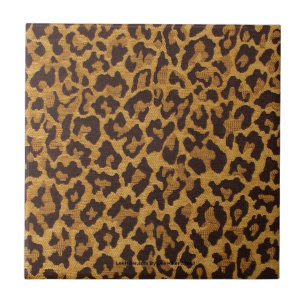 RAB Rockabilly Clássico Azulejo Estampa de Leopard