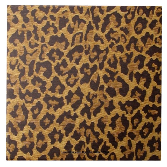 RAB Rockabilly Clássico Azulejo Estampa de Leopard (Frente)