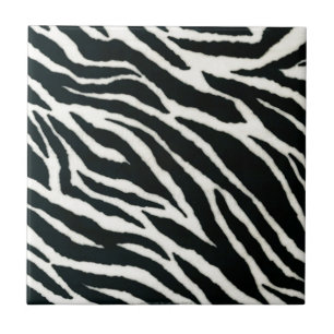 RAB Rockabilly Estampa de Zebra Preto & Branco