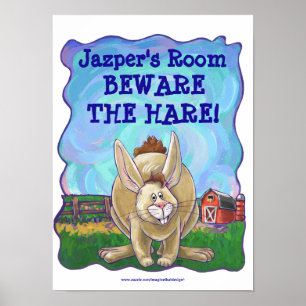 Rabbit Animal Parade Personalizado Sala Poster