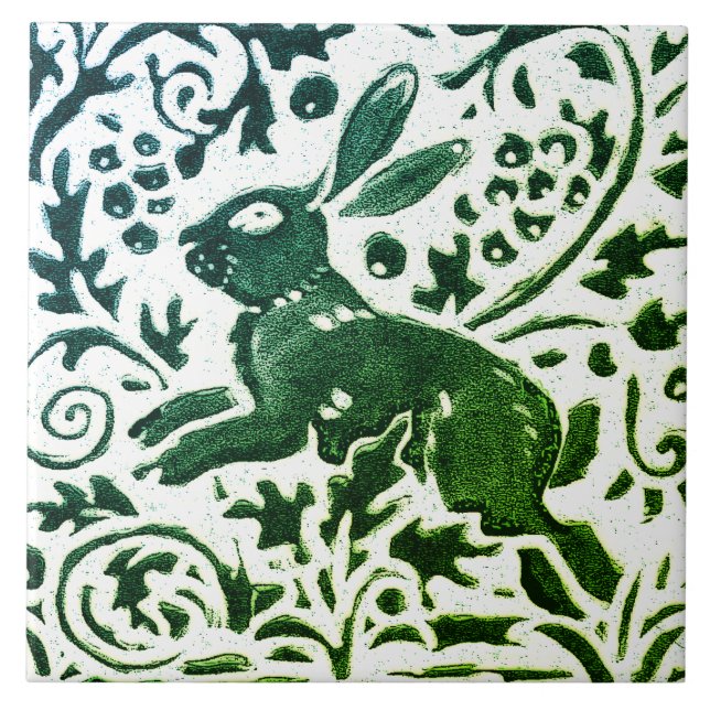 Rabbit Batik Moderno Floresta Azul (Frente)