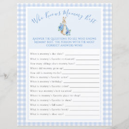 Rabbit Blue Watercolor Chá de fraldas Game