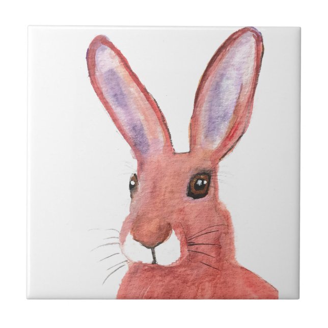 Rabbit Bunny Hare Floral Animais Selvagens (Frente)
