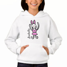 Rabbit Graphic Hoodie com seu nome