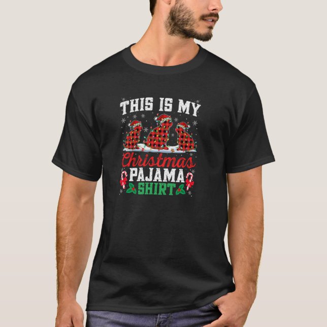 Rabbit Natal Natal Natal Pajama Camisa Santa Hat R (Frente)