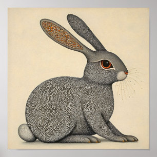Rabbit Wall Art Willife Poster