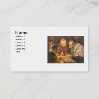 Rabino ou cartão de visita de Rav