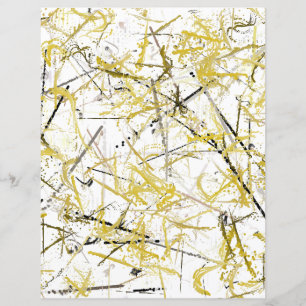 Rabiscos Abstratos - Papel de Scrapbook Marrom Mos