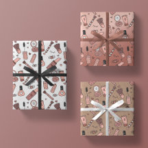 rabiscos de beleza maquiagem rosa fofinha + presen