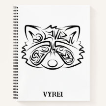 Racconon Tribal Negro e Branco