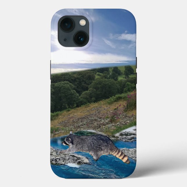 Raccoon Crussing Case-Mate capas de iphone (Verso)