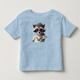 Raccoon em um suéter com uma pipa