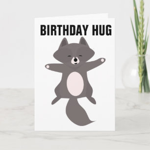 RACCOON HUG BIRTHDAY - Cartões de saudação