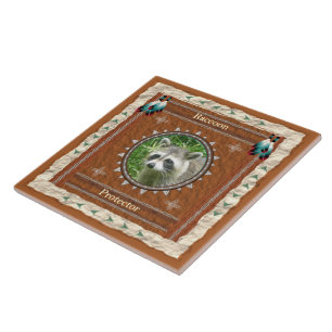 Raccoon - Protetor - Azulejo cerâmico