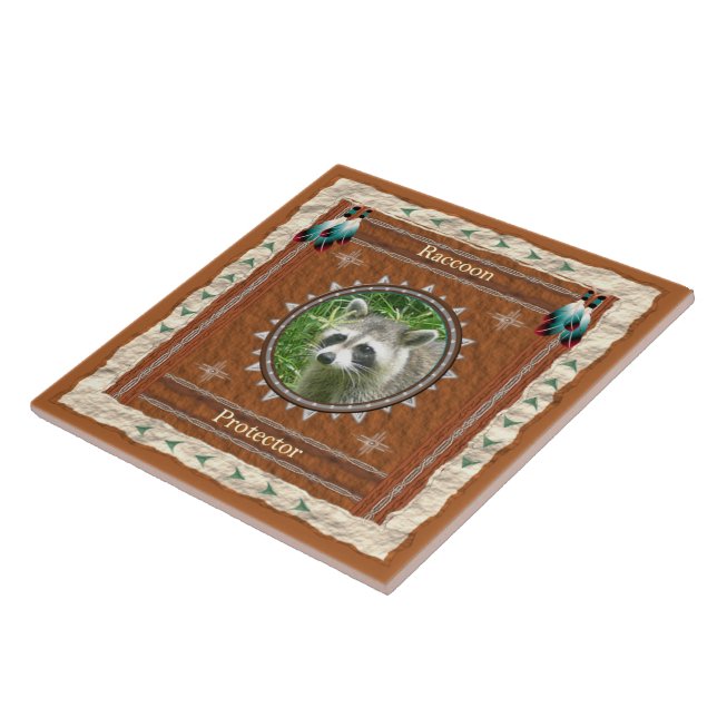 Raccoon - Protetor - Azulejo cerâmico (Lateral)